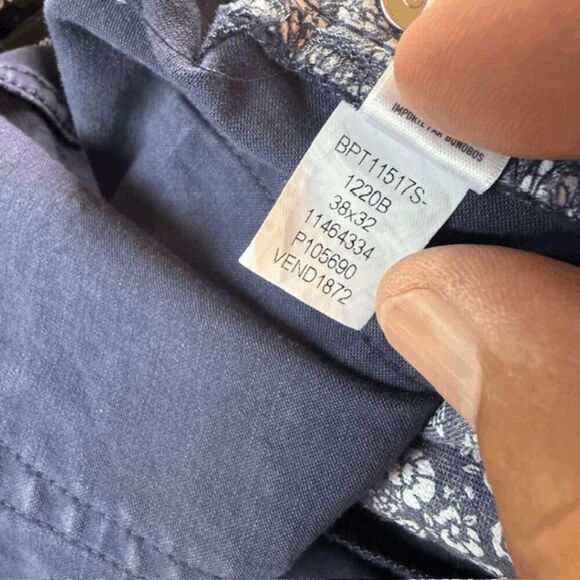 Bonobos Men's Straight Leg Cotton Stretch Chino Pants Navy Blue Size 38x32 - Picture 5 of 7